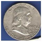 1963-D Franklin Half