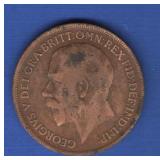 1917 Great Britain One Penny 1917 Great Britain One Penny