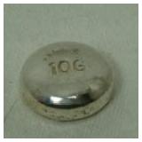 10g Silver Button 10g Silver Button