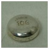 10g Silver Button