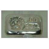 .99 oz. Hand Poured Silver Bar .99 oz. Hand Poured Silver Bar