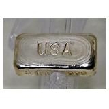 3 oz. USA Hand Poured Silver Bar 3 oz. USA Hand Poured Silver Bar