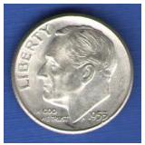 1953-S Roosevelt Dime