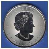 2018 BU Canadian $5 Silver Maple Leaf 2018 BU Canadian $5 Silver Maple Leaf