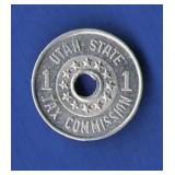 1937 Utah Sales Tax Token 1937 Utah Sales Tax Token