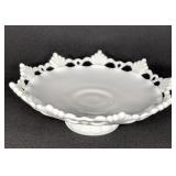 Vintage Milk Glass Bon Bob Dish