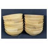 Twelve Wooden Japanese Bowls