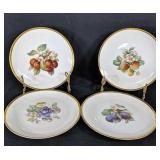 Four Bavarian (us Zone Germany) Fruit Plates