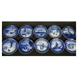 Ten Royal Copenhagen Plates