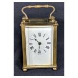 Brass French 8 Day Carriage Clock