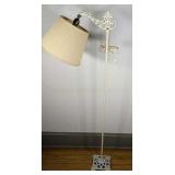 Antique White Cast Iron Floor Lamp