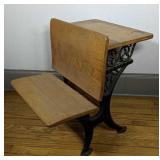 Antique Cast Iron Geo Barcus Scholl Desk