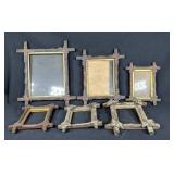 Six Antique Picture Frames