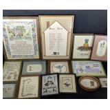 Fourteen Frames Needlepoint & Crosstich Pieces