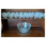 Punchbowl, Underplate & 60 Punch Cups