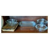 Ten Piece Pyrex & Fire King Baking Lot