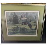 Framed Duck Print By Richard Sloan