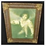 Antique Frame With Victorian Print