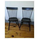 Pair Of Antique Painted Chairs