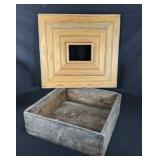 Primitive Crate & Newel Post Converted To Frame