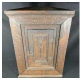 Antique Oak Corner Cabinet