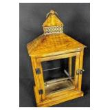 18" Metal Hanging Faux Lantern