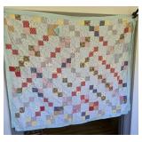 Vintage Hand Stitched Patchwork Quilt
