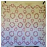 Vintage Cross Stitched Quilt