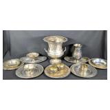 16 Pieces Of Silver Plate Serving Pieces