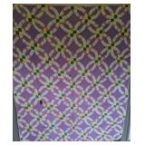 Vintage Hand Stitched Double Wedding Ring Quilt