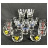15 Vintage Transportation Related Bar Glasses