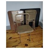 2 Folding Card Tables & 4 Chairs