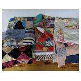 Five Vintage Quilt Tops