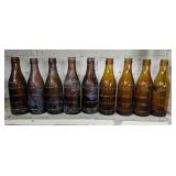 Nine Amber Gay-ola Soda Bottles Clarksville Tn