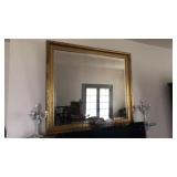 Gold Beveled Mirror