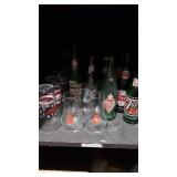 Vintage Bottles and Glasses