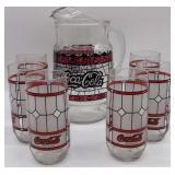 Coca Cola Pitcher and Glasses