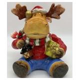 Merry Jingle Moose Cookie Jar - Fitz and Floyd