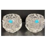 Vintage Tiffany & Co. Crystal Votive Holders