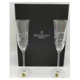 Waterford Crystal Ballet Ribbon Champagne Flutes