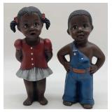 Black American Boy and Girl Figures