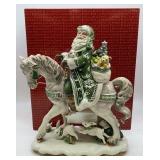 Fitz and Floyd Santa Horse Figurine