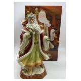 Damask Holiday Centerpiece Santa
