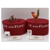 Glass Menagerie Dolphin and Rooster