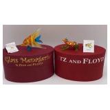 (2) Fitz and Floyd Glass Menageries