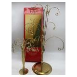 Gold Spiral Tree Ornament Hangers