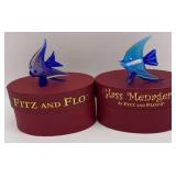 (2) Fitz and Floyd Glass Menageries
