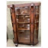 Vintage Wavy Glass Curio
