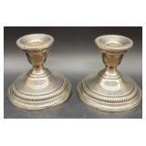 Lamerie Gadroon Sterling Weighted Candlesticks