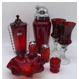 Vintage Ruby Red Collectibles